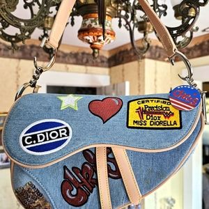 Christian Dior limited edition Miss Diorella 'Speedway' saddle bag